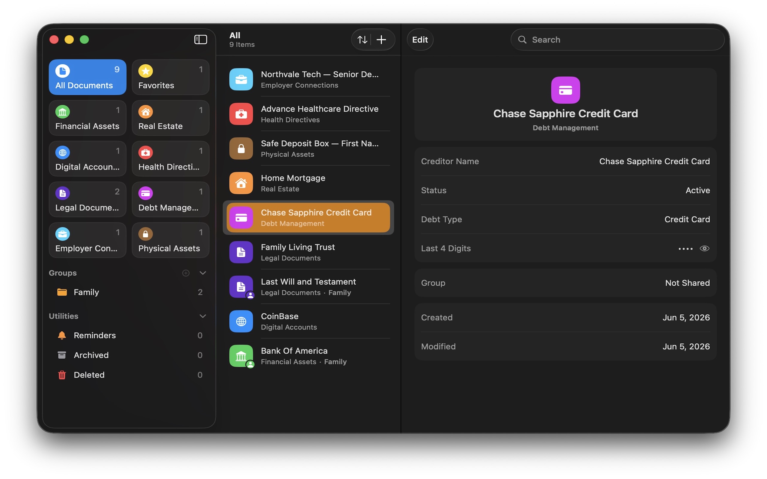 Kryven Legacy on Mac showing main interface